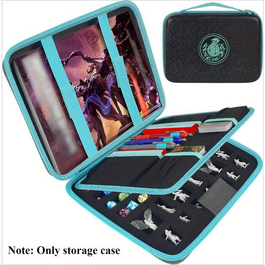 DND Dice Tray & Storage Box for D&D MTG RPG Tabletop Games – Polyhedral Dice Holder Organizer Case for D20 D12 D10 D8 D6 D4, Gamer Gift