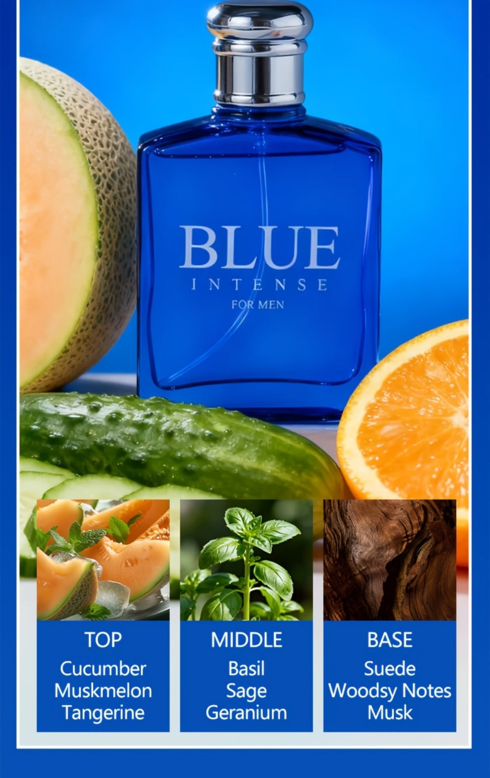Cologne Gift Set for Men Fresh Eau de Toilette + After Shave 2-Piece - Cucumber Muskmelon for Everyday Face, Beard and Body Grooming