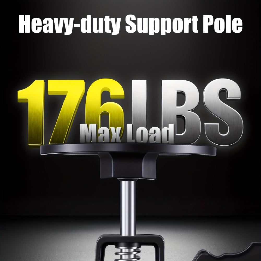 Telescopic Support Rods 2-Pack Third Hand Support System, 11.8-45.3 Inch Adjustable Steel Props, Load