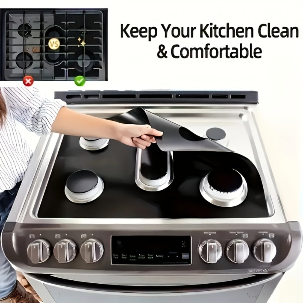 Gas Stove Burner Cover Mat Non-Stick Reusable Stove Top Protector for LG 30-Inch Gas Stove, Oil-Resistant High-Temp Safe