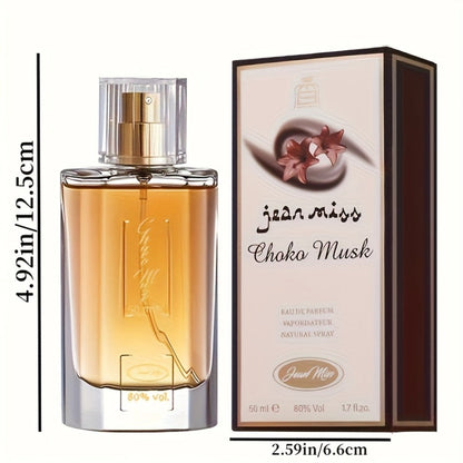 Perfume for Women 50ml Oriental Gourmand Spray with Cocoa, Musk, Amber and Soft Floral Notes