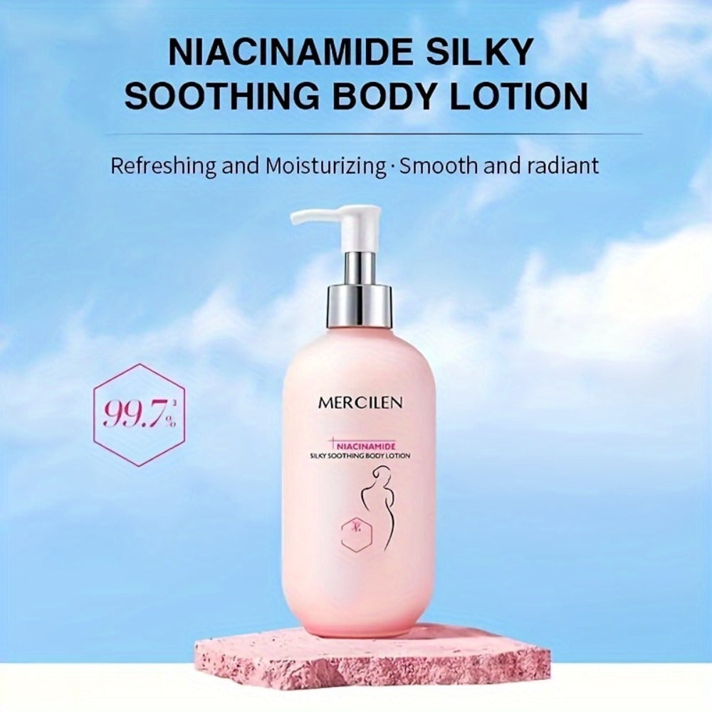 Niacinamide Body Lotion 8.45oz – Silky Moisturizing Formula Deep Hydration Brightening Smooth Skin Feel Lightweight Non-Greasy All Skin