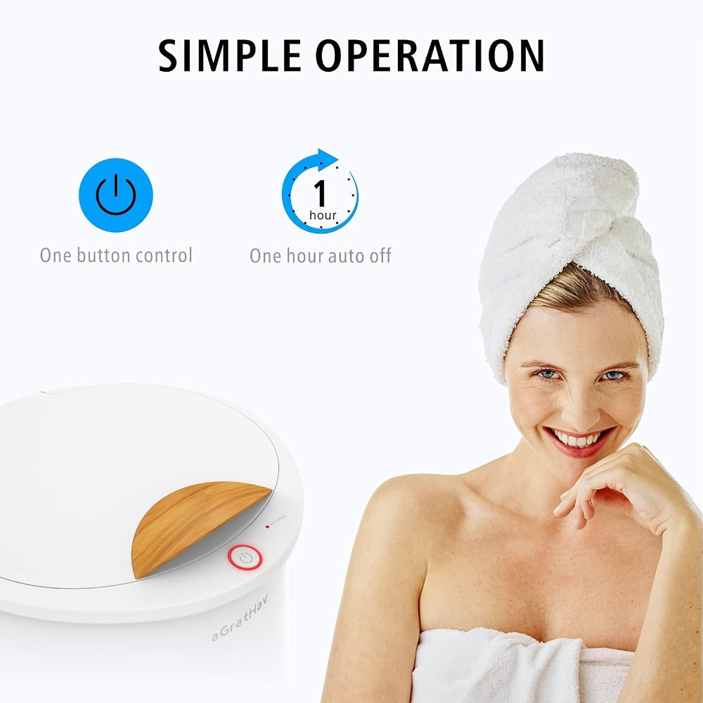 Electric Towel Warmer Bucket Ultra Large Capacity Fits Two 40x70 Towels ETL FCC Certified 1-Min Heat Auto Shut-Off Silent Spa Bathroom