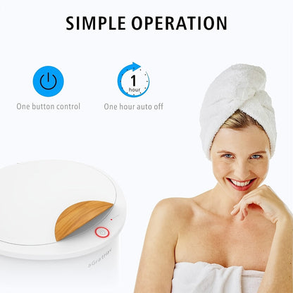Electric Towel Warmer Bucket Ultra Large Capacity Fits Two 40x70 Towels ETL FCC Certified 1-Min Heat Auto Shut-Off Silent Spa Bathroom