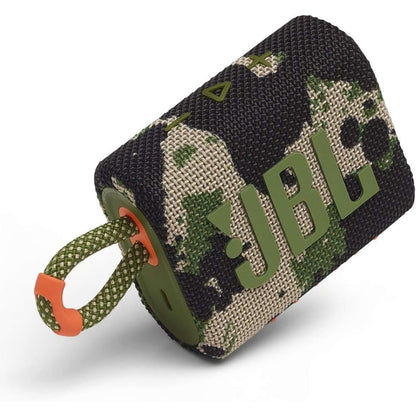 Bluetooth Speaker JBL Go 3 with IP67 Rating, USB-C Charging, Carry Loop, Five-Hour Runtime and Four Colors