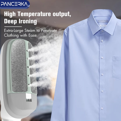 Portable Steam Iron Steamer Fast 25-Second Heat-Up Horizontal Vertical Steaming Dry Ironing for Entryways, Bedrooms and Living Spaces