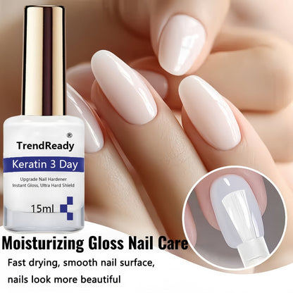Vitamin E Nail Strengthener Oil, Two 15ml Bottles with Keratin Protein for Daily Manicure Care