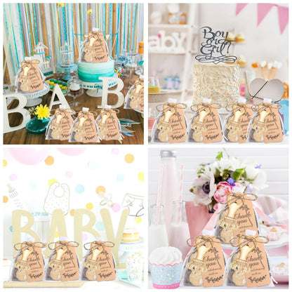 Crown Bottle Opener Wedding Favors, 10 Sets with Organza Bags, Thank You Tags and Twine for Bridal Showers and Guest Gifts
