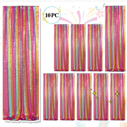 Sequin Backdrop Curtains 2FTx8FT Glitter Photography Background Panels for Party Wedding Birthday for an Everyday Personal Care Routine