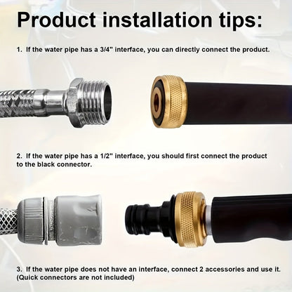 Pressure Washer Wand, Garden Hose Car Patio Yard Cleaning Nozzles for Garden, Lawn and Yard Watering