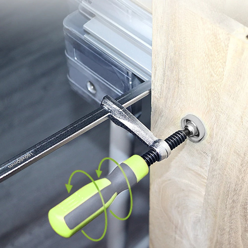 Track Saw Clamps 2pcs, Quick Adjust MFT Table Rail Clamps with Soft-Grip Handle, Compatible with Festool Track Saw Rail System