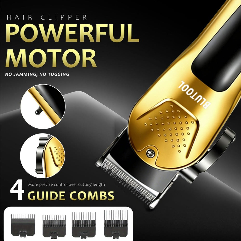 Men's Grooming Kit Hair Clipper & Electric Shaver USB Rechargeable Cordless LED Display – Precision Beard Trimmer Face Shaver Set for Hair