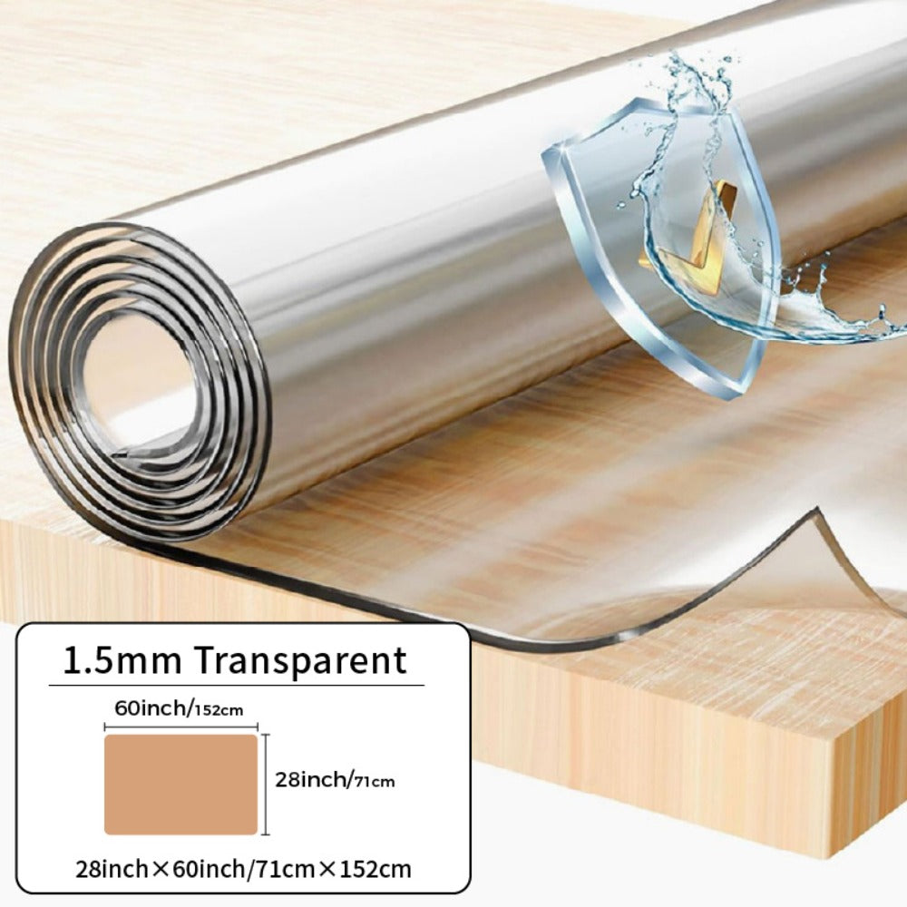 Tablecloth Clear PVC Protector in 1.5mm Thickness with 35 Rectangle and Square Size Options