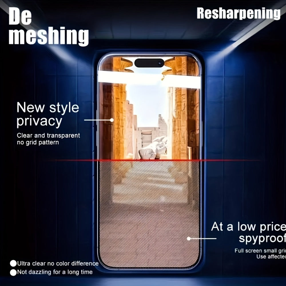 Screen Protector, 5-Piece Privacy Tempered Glass Set with Dust-Free Installation Cabin for iPhone Air, 17, 17 Pro Max and XS