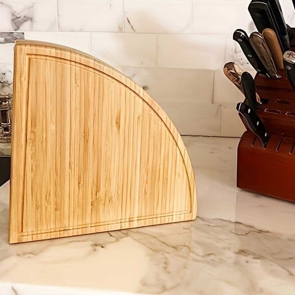 Bamboo Cheese Board Set with 2 Knives – Wood Charcuterie Platter Pizza Board Fruit Snack for Home Cooking, Dining and Outdoor Meals