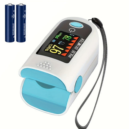 Fingertip Pulse Oximeter Blood Oxygen Monitor, SpO2, Heart Rate & Perfusion Index Display for Entryways, Bedrooms and Living Spaces