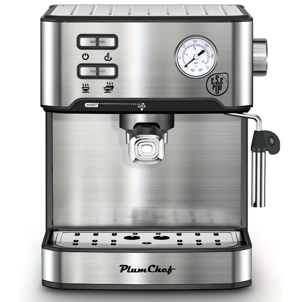 20 Bar Espresso Machine 950W, Stainless Steel Espresso & Cappuccino Latte Maker with Steam Wand Milk Frother