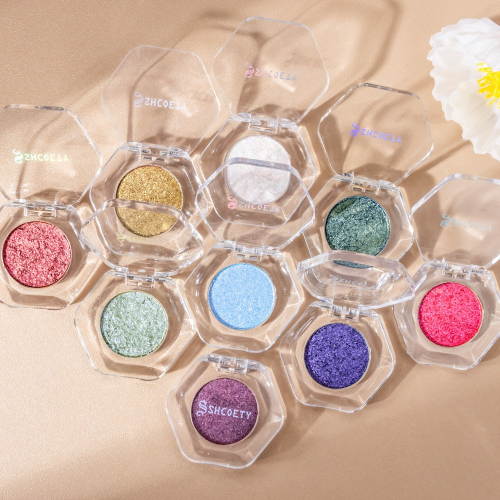Chameleon Color-Shifting Eyeshadow Palette 12 Shades, Pearlescent Pigments Matte & Shimmer Blendable Eye Makeup Kit for Women