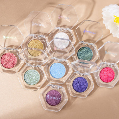 Chameleon Color-Shifting Eyeshadow Palette 12 Shades, Pearlescent Pigments Matte & Shimmer Blendable Eye Makeup Kit for Women