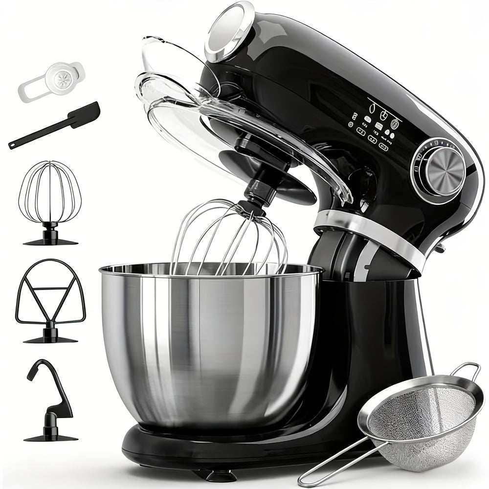 Bowl-Lift Stand Mixer 5.5 Qt 4-in-1 Electric Vertical Mixer 350W 12-Speed with Pulse for Entryways, Bedrooms and Living Spaces