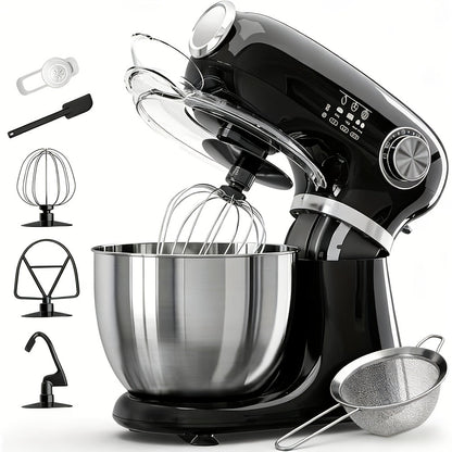 Bowl-Lift Stand Mixer 5.5 Qt 4-in-1 Electric Vertical Mixer 350W 12-Speed with Pulse for Entryways, Bedrooms and Living Spaces