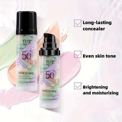 BB Cream Barrier Cream Set 4pcs Tri-Color Light Texture Natural Finish Anti-Smudge Glycerin for Makeup, Travel and Everyday Vanity Use