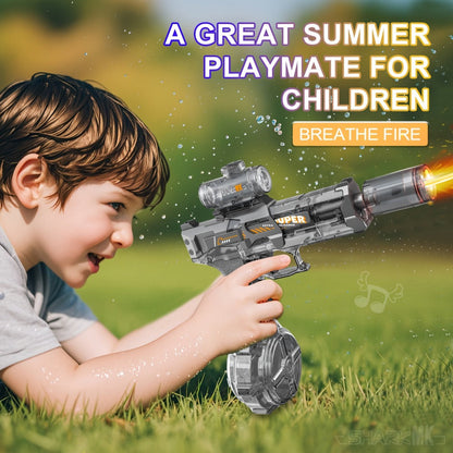 Electric Water Gun Large for Kids & Adults, High-Power Squirt Blaster for Pool Beach Lawn Backyard Summer Water Battle