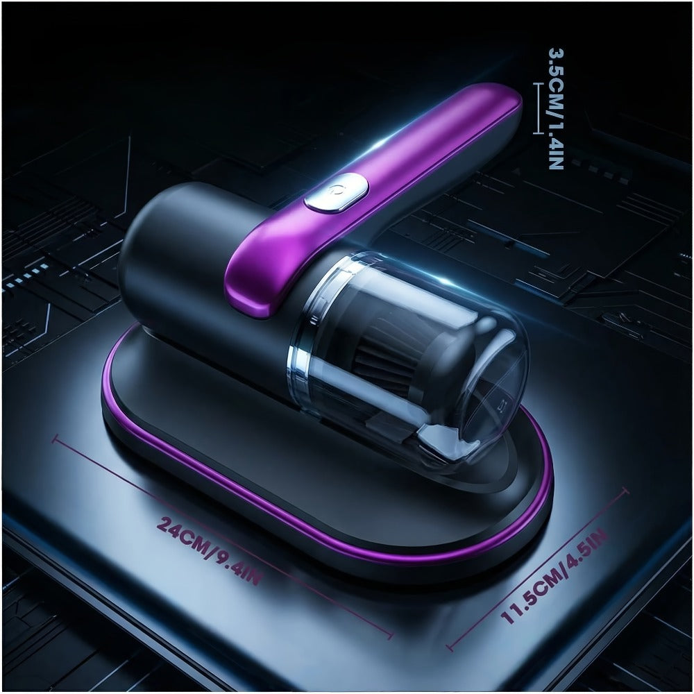 Handheld Mattress Vacuum Cleaner 12KPa, Portable Bed Vacuum with Deep Cleaning, Low Noise, Allergen & Dust Mite Removal for Mattress
