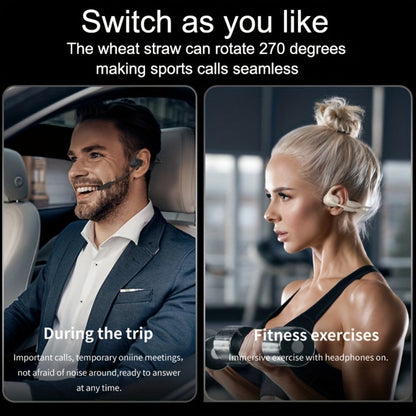 Open-Air Conduction Wireless Business Earphones Dual ENC Noise Canceling Microphones for Bedside Audio, Alarms and Room Entertainment