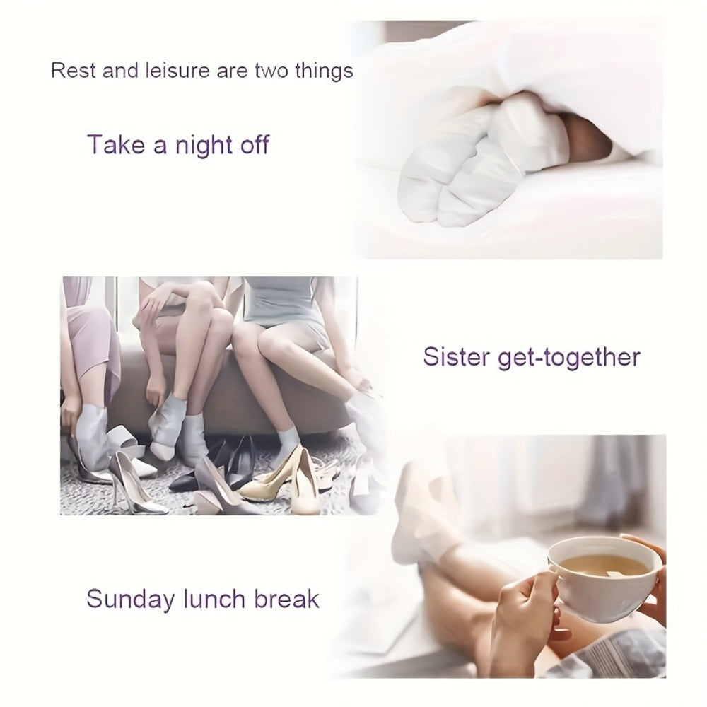 Lavender Foot Mask Socks Deep Hydrating Moisturizing Foot Care Treatment – Soft Smooth Skin, Portable Home Travel Spa