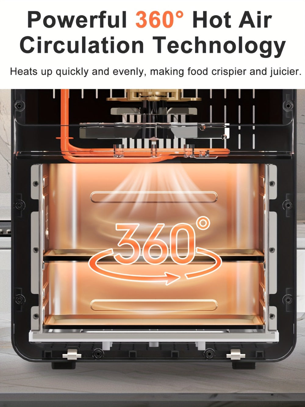 Air Fryer Toaster Oven Combo Extra Large, 12-Quart Countertop Convection Oven with Digital Touchscreen