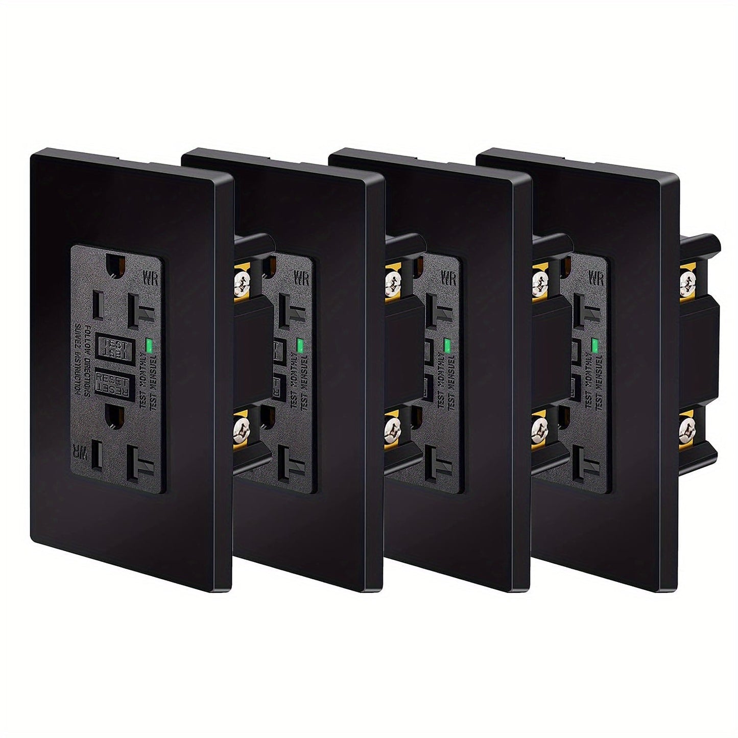 GFCI Outlet 20 Amp Tamper Resistant WR Weather Resistant with Wall Plate ETL Listed for Home Cooking, Dining and Outdoor Meals