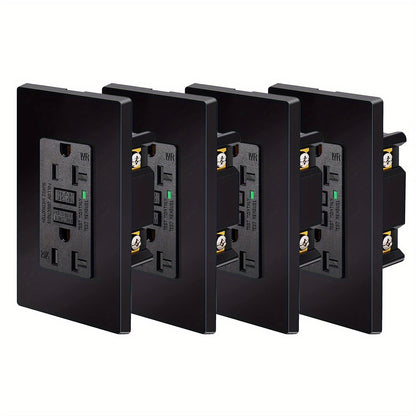 GFCI Outlet 20 Amp Tamper Resistant WR Weather Resistant with Wall Plate ETL Listed for Home Cooking, Dining and Outdoor Meals