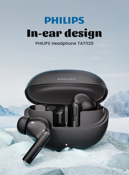 True Wireless Earbuds Philips In-Ear Stem Set with 18-Hour Listed Battery Life, Smart Tap Controls and Two Colors