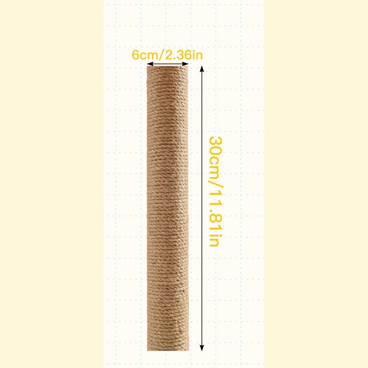 Multi-Level Sisal Cat Scratching Post 4-in-1 with 6 Wooden Balls 2 Hanging Balls & 2 Feather Teaser Toys – Premium Thickened Sisal Anti-Slip