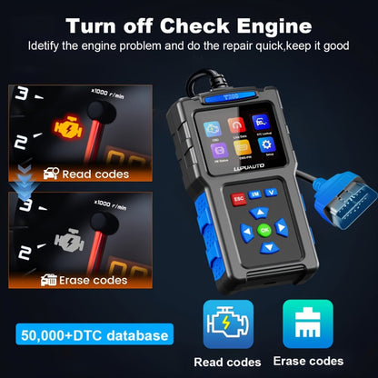 T200 or T300 OBD2 Scanner with Color Screen, I/M Readiness Menu and T300 Battery Check Option