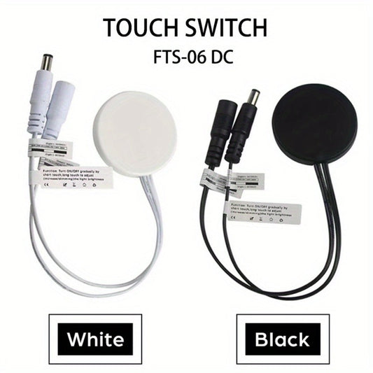 Hidden Touch Sensor LED Dimmer Switch DC 5-24V, Capacitive Touch Dimming Switch for LED Light Strip