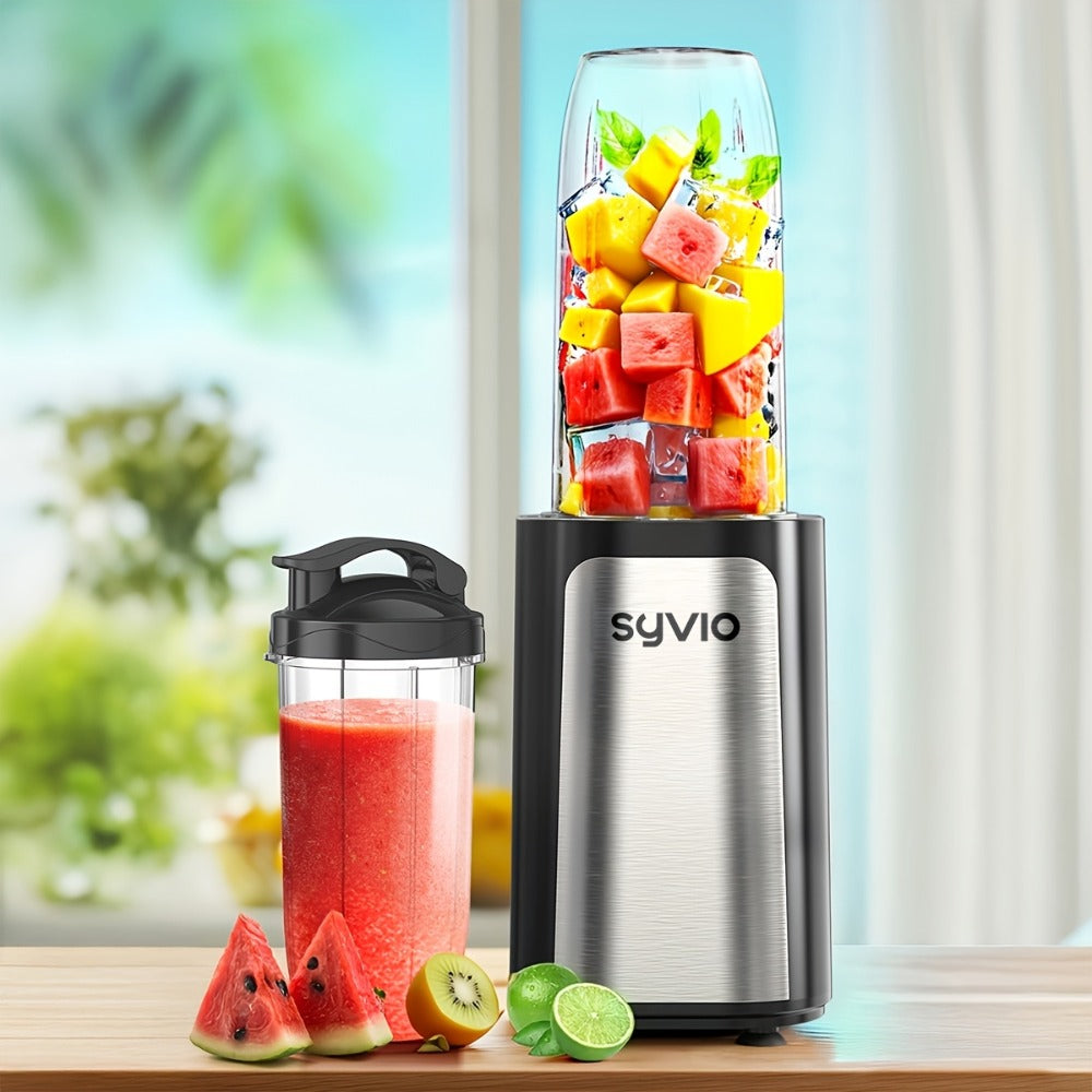 Personal Smoothie Blender 15pcs - Blender for Shakes and Smoothies with Grinder Combo 2-Speed for Entryways, Bedrooms and Living Spaces