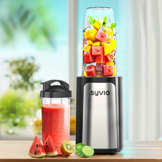 Personal Smoothie Blender 15pcs - Blender for Shakes and Smoothies with Grinder Combo 2-Speed for Entryways, Bedrooms and Living Spaces