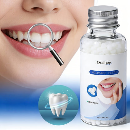Temporary False Tooth Kit DIY Cosmetic Dental Moldable Thermoplastic Realistic Fit for Missing Broken