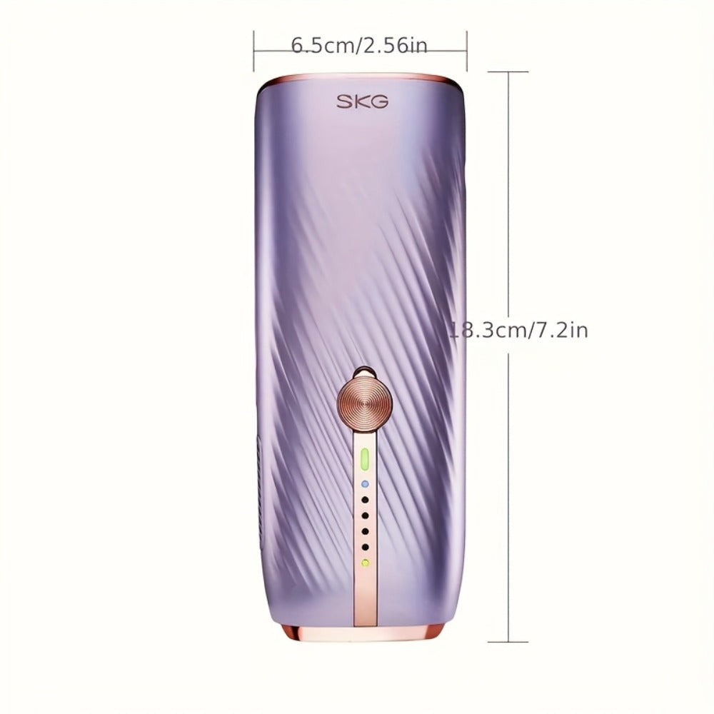 IPL Hair Removal Device Permanent Dual-Pulse Epilator with Red Light Therapy Unlimited for Everyday Face, Beard and Body Grooming