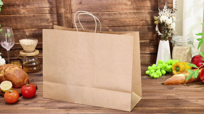 Shopping Bags with Handles 49pcs | 16x6x12 Inch Large Retail Gift Bags Bulk | Clothing Boutique Bags for Birthday, Wedding, Mother's Day