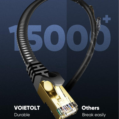 Cat 8 Ethernet Cable 100ft Flat Braided, 40Gbps 2000MHz High Speed Internet Cord for an Everyday Personal Care Routine