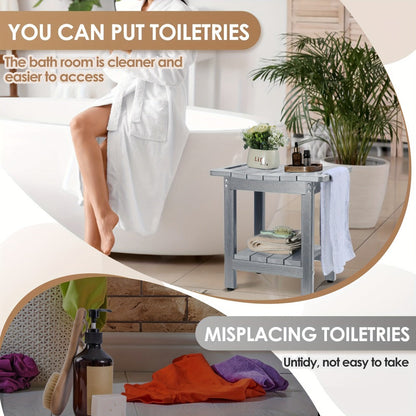 Shower Stool Bathroom Bench Bath Seat for Elderly Seniors Disabled Adults Inside Shower Tub Sturdy Bathroom Chair