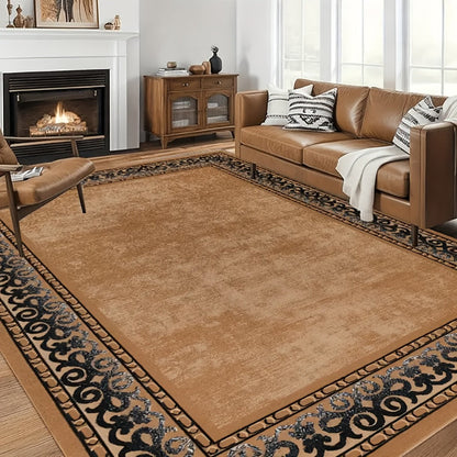 Area Rug Bohemian Vintage Flannel with 1000 g/m² Needle-Punch Weave in Three Washable Sizes