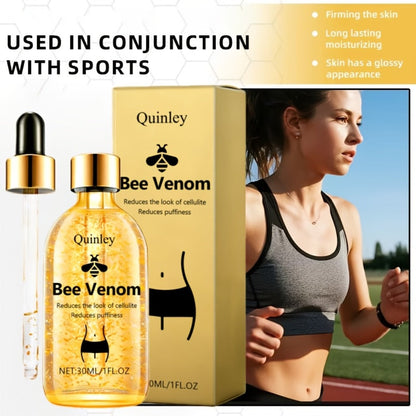 Bee Venom Body Oil 30ml Tightening Massage Oil with Honey Rosemary Extract for Waist Arms Legs Belly Nourishing Body Contouring Hot Oil