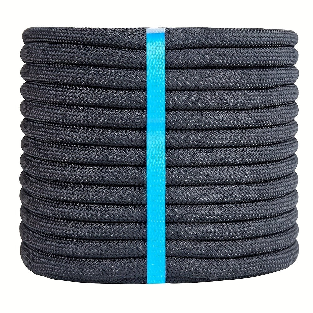 Double Braided Nylon Rope 1/2 Inch Polyester, 100ft 150ft 200ft Multi-Color for Anchoring Towing Cargo Sailing Dock Lines & Outdoor Use