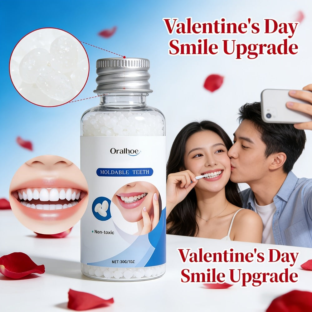 Temporary False Tooth Kit DIY Cosmetic Dental Moldable Thermoplastic Realistic Fit for Missing Broken