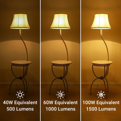 3-Way A19 Light Bulb 50 100 150W Equivalent 1500 Lumens E26 Medium Base – Warm White 2700K & Daylight 5000K Three-Way Bulb for Bedroom