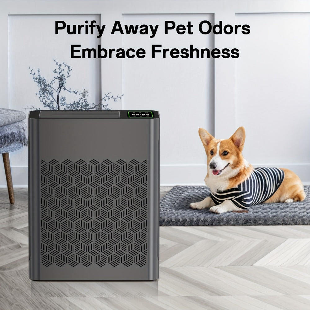 Air Purifier with HEPA Filter, PM2.5 Display, Air Sensor, Auto Mode, Timer and Two Color Options